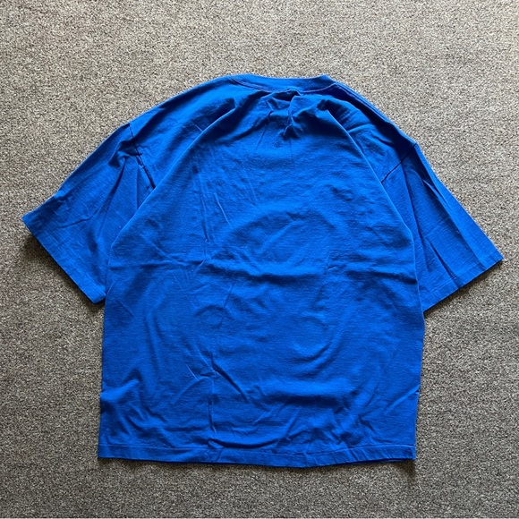 Logo Athletic Vintage 1996 NFL Giants Single Stitch Blue Short Sleeve T Shirt XL - Picture 2 of 11